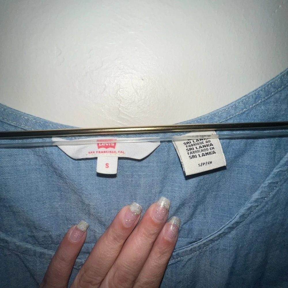 Levi's Light Blue‎ Denim Romper women’s small